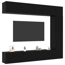 Ensemble meuble TV 5 pcs Chêne noir Bois d'ingénierie 620584620584