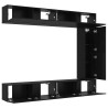 Ensemble meuble TV 5 pcs Chêne noir Bois d'ingénierie 620584620584