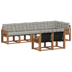 Ensemble de canapés d'extérieur 8 pcs Gris Naturel et Clair 620586620586