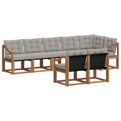Ensemble de canapés d'extérieur 8 pcs Gris Naturel et Clair 620587620587