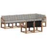Ensemble de canapés d'extérieur 8 pcs Gris Naturel et Clair 620587620587