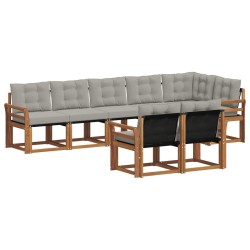 Ensemble de canapés d'extérieur 8 pcs Gris Naturel et Clair 620588620588