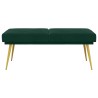 Banc à double couche Vert foncé 120 x 45 x 46 cm Velours 620589620589