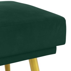 Banc à double couche Vert foncé 120 x 45 x 46 cm Velours 620589620589