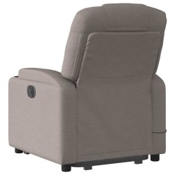Fauteuil inclinable de massage électrique Taupe Tissu 620592620592