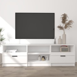 Meuble TV Blanc 150x33,5x45 cm Bois d'ingénierie 620593620593