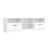 Meuble TV Blanc 150x33,5x45 cm Bois d'ingénierie 620593620593