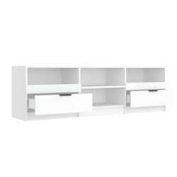 Meuble TV Blanc 150x33,5x45 cm Bois d'ingénierie 620593620593
