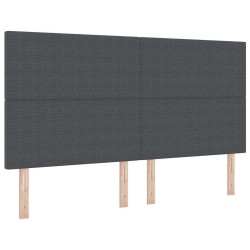 Tête de lit Gris foncé 180 cm Tissu en velours côtelé 620598620598
