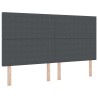 Tête de lit Gris foncé 180 cm Tissu en velours côtelé 620598620598