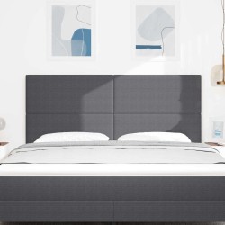 Tête de lit Gris foncé 180 cm Tissu en velours côtelé 620598620598