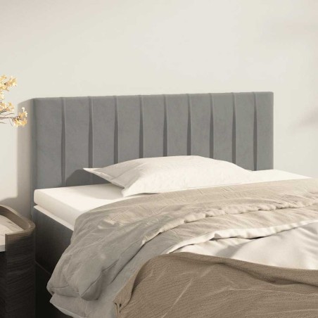 Tête de lit Gris clair 80x5x78/88 cm Velours 620602620602