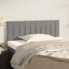 Tête de lit Gris clair 80x5x78/88 cm Velours 620602620602