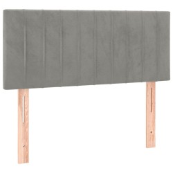 Tête de lit Gris clair 80x5x78/88 cm Velours 620602620602
