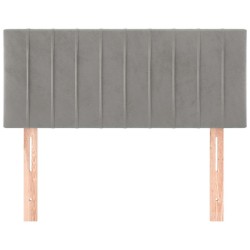 Tête de lit Gris clair 80x5x78/88 cm Velours 620602620602