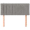 Tête de lit Gris clair 80x5x78/88 cm Velours 620602620602