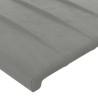 Tête de lit Gris clair 80x5x78/88 cm Velours 620602620602