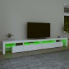 Meuble TV avec lumières LED Blanc 290x36,5x40 cm 620603620603