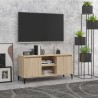 Meuble TV avec pieds en métal Chêne sonoma 103,5x35x50 cm 620606620606