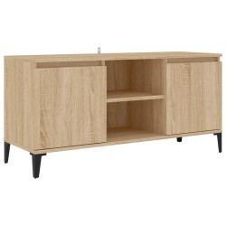 Meuble TV avec pieds en métal Chêne sonoma 103,5x35x50 cm 620606620606