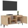 Meuble TV avec pieds en métal Chêne sonoma 103,5x35x50 cm 620606620606