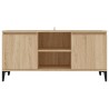 Meuble TV avec pieds en métal Chêne sonoma 103,5x35x50 cm 620606620606