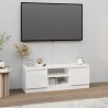 Meuble TV avec porte Blanc 102x30x36 cm 620615620615