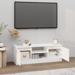Meuble TV avec porte Blanc 102x30x36 cm 620615620615