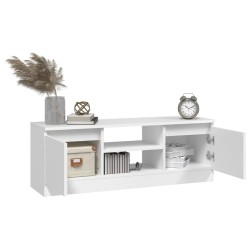 Meuble TV avec porte Blanc 102x30x36 cm 620615620615