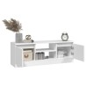 Meuble TV avec porte Blanc 102x30x36 cm 620615620615
