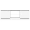 Meuble TV avec porte Blanc 102x30x36 cm 620615620615