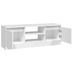 Meuble TV avec porte Blanc 102x30x36 cm 620615620615