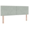 Tête de lit Gris clair 144 cm Velours 620618620618