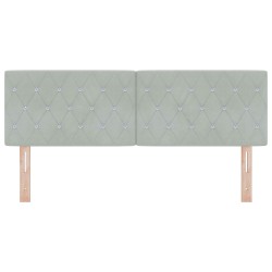 Tête de lit Gris clair 144 cm Velours 620618620618