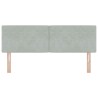 Tête de lit Gris clair 144 cm Velours 620618620618