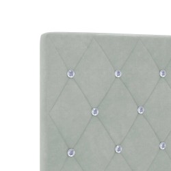 Tête de lit Gris clair 144 cm Velours 620618620618