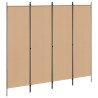 Paravent 4 panneaux Beige 200 x 180 cm Tissu 620619620619