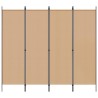 Paravent 4 panneaux Beige 200 x 180 cm Tissu 620619620619