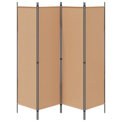 Paravent 4 panneaux Beige 200 x 180 cm Tissu 620619620619