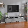 Meuble TV gris béton 150x30x44,5 cm bois d'ingénierie 620620620620