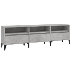 Meuble TV gris béton 150x30x44,5 cm bois d'ingénierie 620620620620