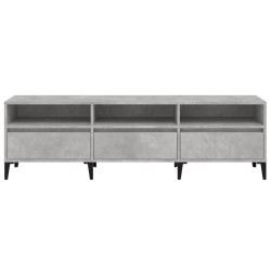 Meuble TV gris béton 150x30x44,5 cm bois d'ingénierie 620620620620