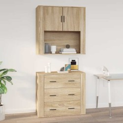 Armoire murale Chêne sonoma 80x33x80 cm Bois d'ingénierie 620622620622