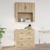 Armoire murale Chêne sonoma 80x33x80 cm Bois d'ingénierie 620622620622