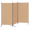 Paravent à 3 panneaux Beige 260 x 180 cm Tissu 620623620623