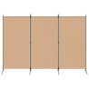 Paravent à 3 panneaux Beige 260 x 180 cm Tissu 620623620623