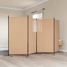 Paravent 4 panneaux Beige 346 x 180 cm Tissu 620625620625