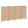 Paravent 4 panneaux Beige 346 x 180 cm Tissu 620625620625