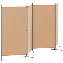 Paravent 4 panneaux Beige 346 x 180 cm Tissu 620625620625