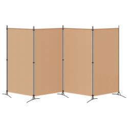Paravent 4 panneaux Beige 346 x 180 cm Tissu 620625620625